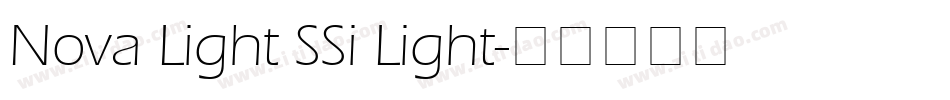 Nova Light SSi Light字体转换